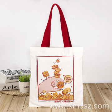 Cartoon customized shopping tote bag with handle